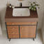 Meuble-lavabo autoportant avec lavabo en céramique pour la maison-111759794