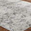 Rosemarie Silk Abstract Area Rug in Gray/Ivory-685191185
