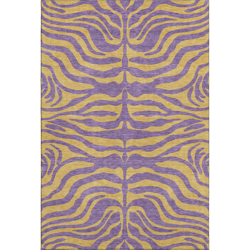 Tapis Corum AMF1043 lavable à la machine de qualité supérieure, Rectangulaire 3 pi x 5 pi