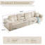 Canapé modulaire rembourré en tissu 144 po-1856143883
