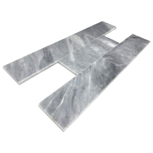 Carreau gris foncé poli 3 x 9