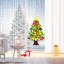 Arbre de Noël en feutre bricolage pour enfants, arbre de Noël en feutre éclairé 3,8 pi, 33 pièces ornements suspendus arbre de Noël pour enfants