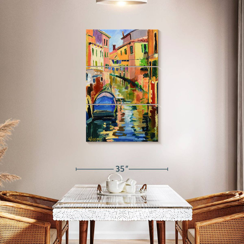 Nicci Venetian Canal Scene, 45" H x 28" W