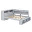 Lit de jour peu encombrant avec armoires, range-chaussures et ports USB-1837624710