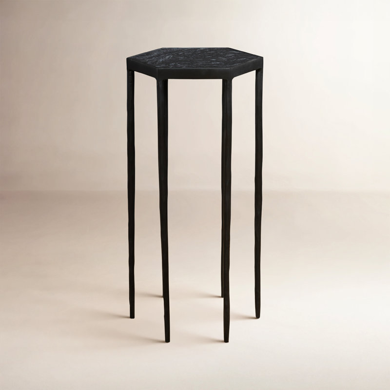 Figgy Marble Tray Top End Table