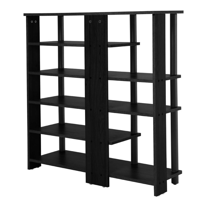 16 Pair Shoe Rack, Black