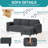 79'' Upholstered Sofa With Ottoman-2037794352
