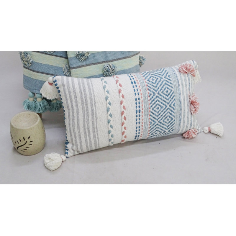 Bhawna's Fusion Rectangular Cotton Pillow Cover & Insert
