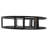 Elsine 6 Piece Circle Metal and Solid Wood Floating Shelf