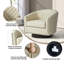 75.2Cm Wide Tufted Swivel Barrel Chair-914459167