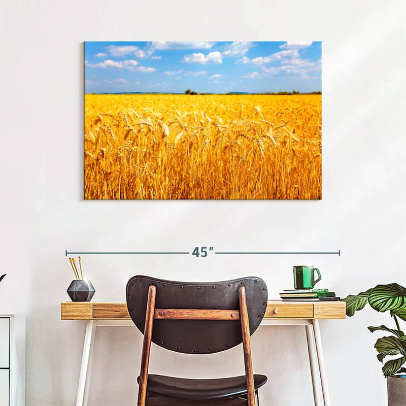 Harnek Wheat Field Ready For Harvest, 26" H x 39" W