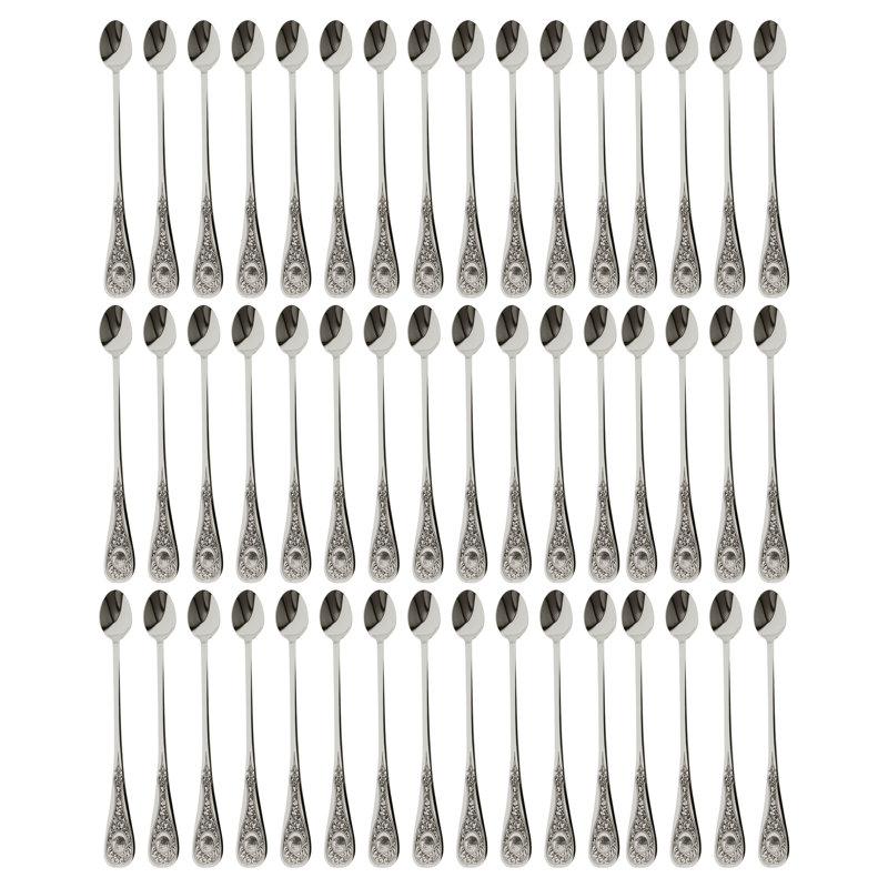 Diana Stainless Steel Iced Beverage Spoon, Silver