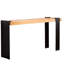 Table console rustique industrielle de 152 cm (60 po), pieds en métal imitation rouille vieillie, facile à nettoyer, avec pieds en bois d'ingénierie, spacieuse pour les essentiels.