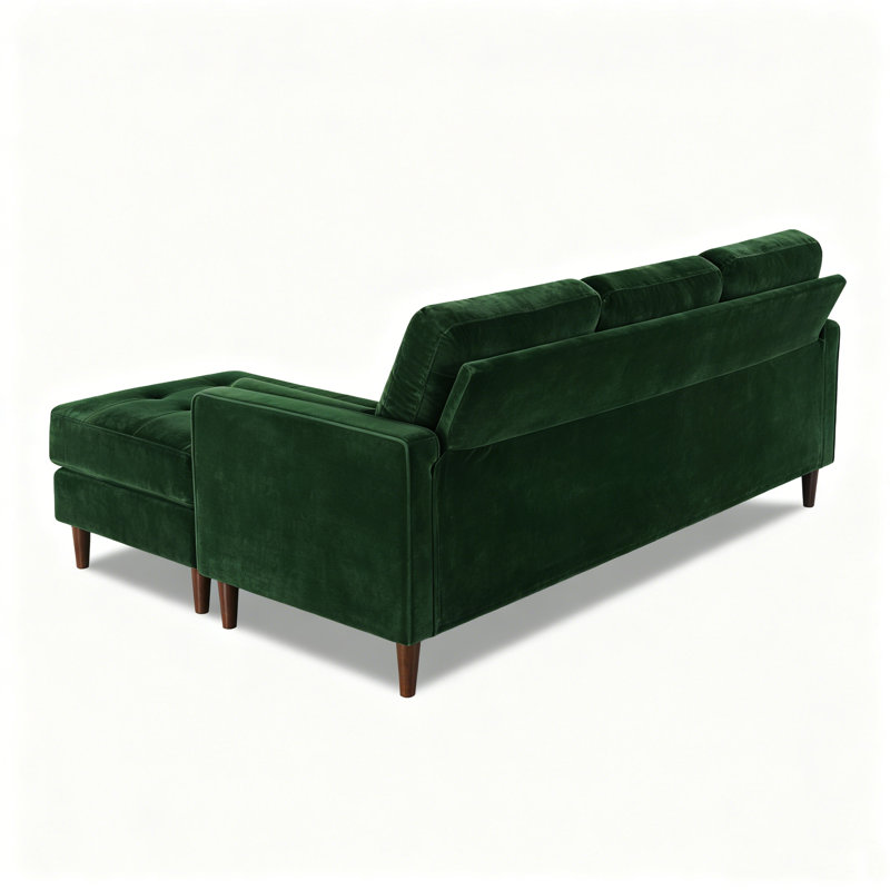 Cisneros Corner Sofa, Hunter Green
