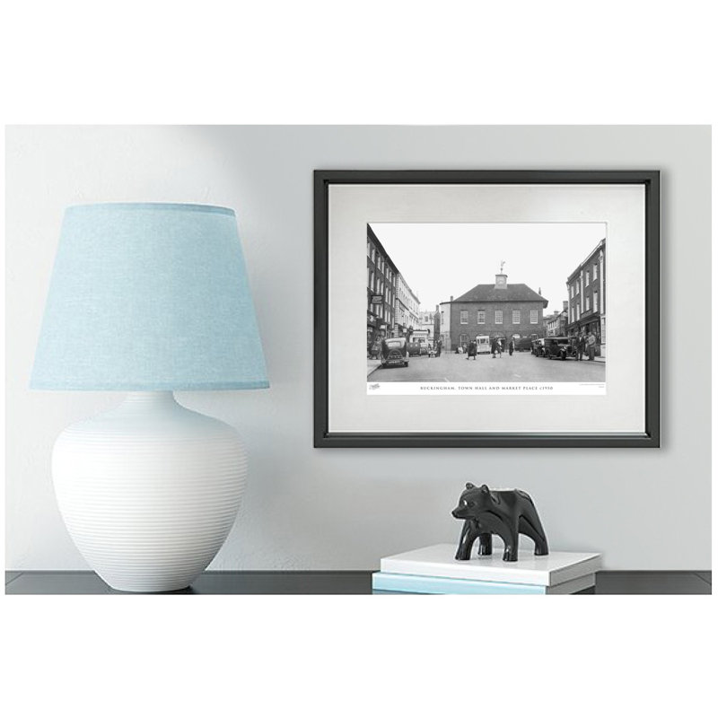 Buckingham, Town Hall And Market Place C1950 by Francis Frith - Single Picture Frame Print, 28cm H x 36cm W x 2.3cm D