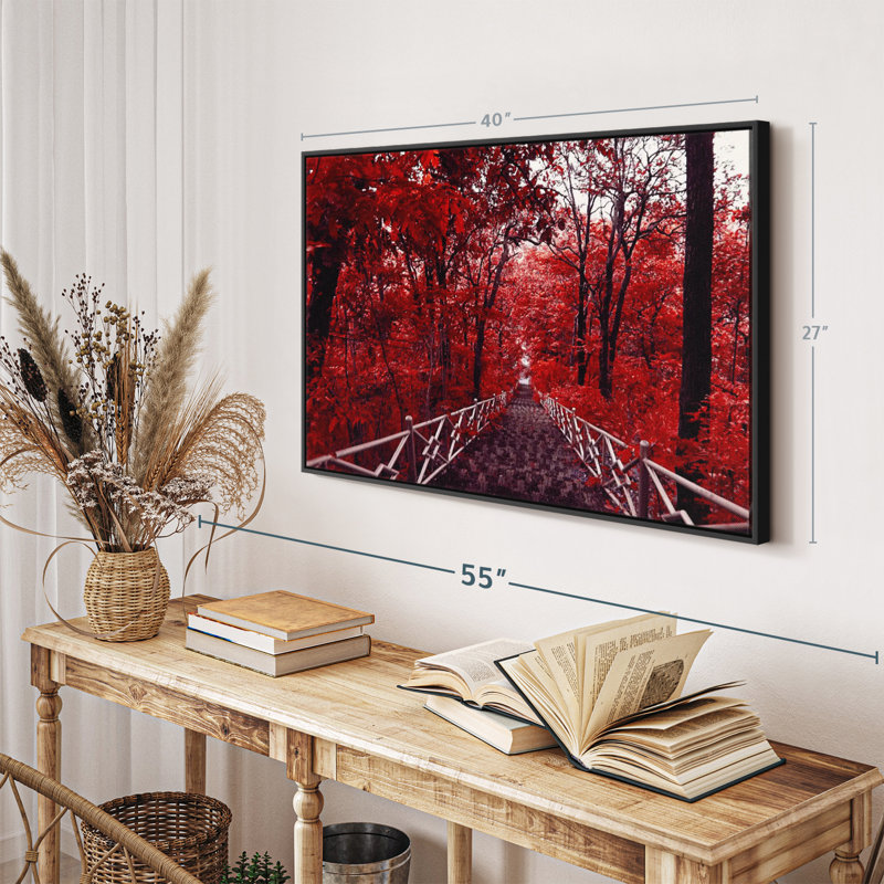 " Red Trees ", 40" H x 27" W