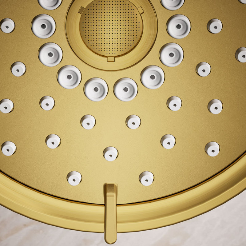 Purist 1.75 GPM Full/Standard Fixed Shower Head, Vibrant Brushed Moderne Brass