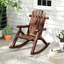 Chaise berçante d'extérieur 2 pièces Adirondack