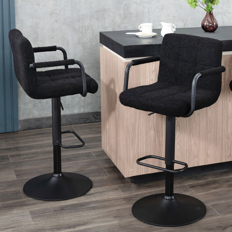 Eldredge Swivel Adjustable Height Stool (Set of 2)