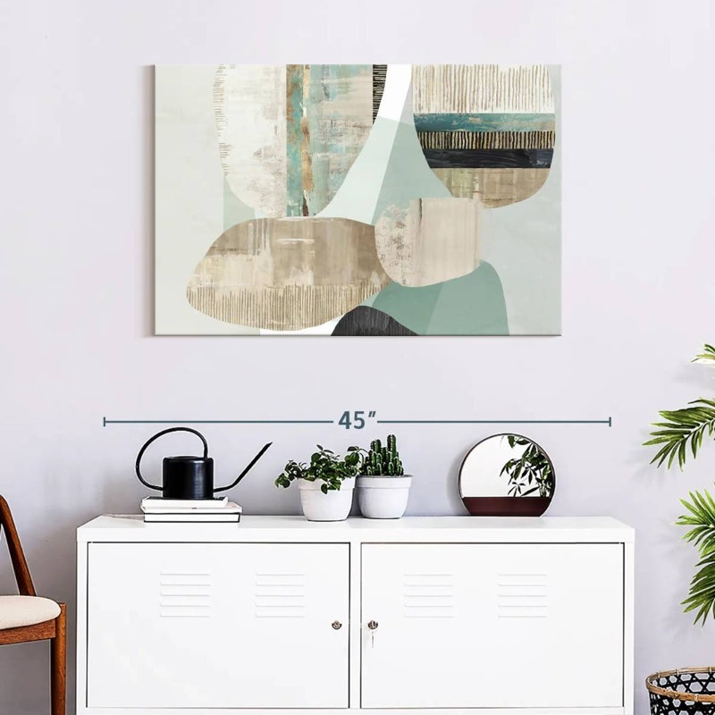 Avery Mixed Celadon, 24" H x 36" W