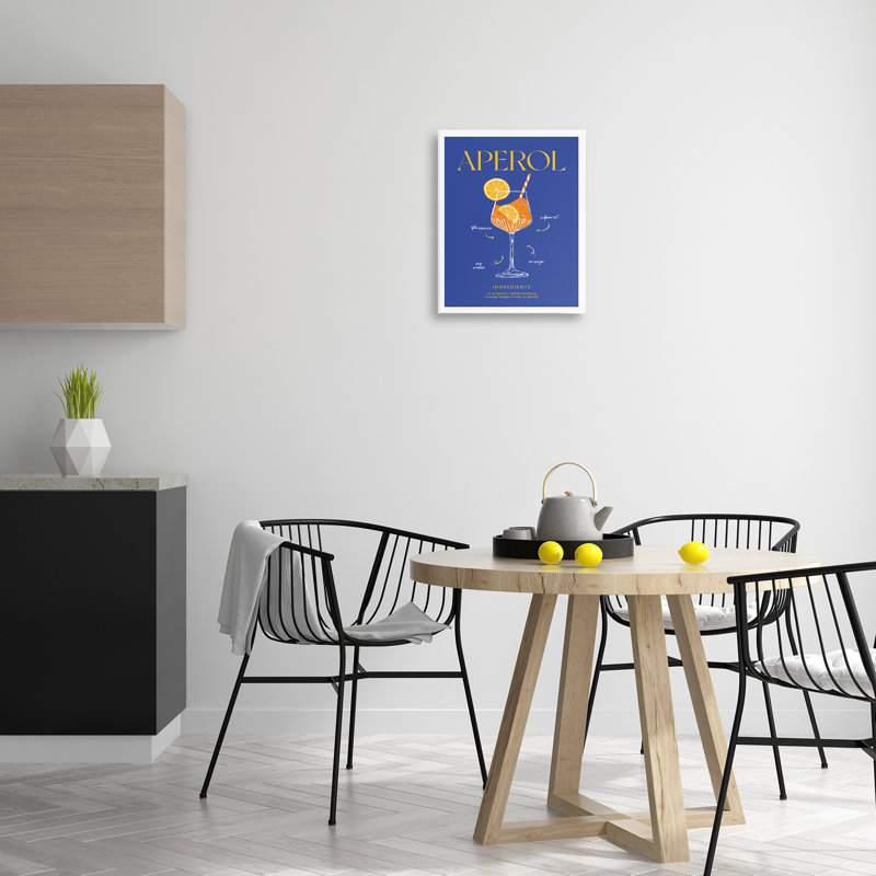Art mural sur toile Aperol, H 20 po x l 16 po