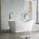 67 In. X 31.5 In. Freestanding Acrylic Soaking  Bathtub With Chrome Drain And  Chrome  Slotted Overflow