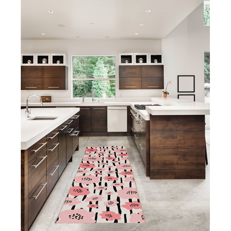 Tapis ivoire et rose Joris