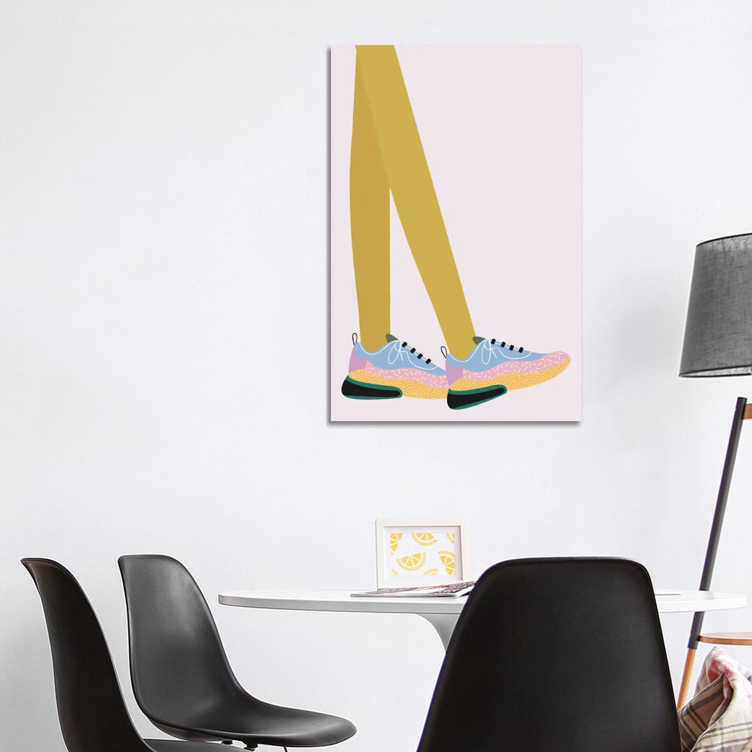 Nice Kicks von Carmen Jabier - Giclée auf Leinwand ohne Rahmen