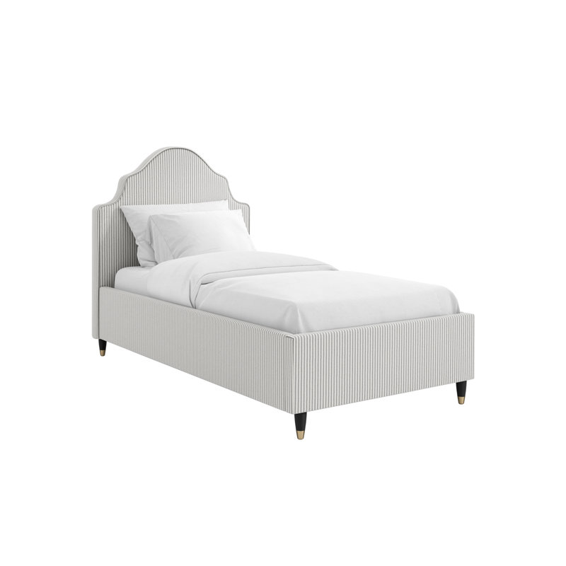 Borchardt Upholstered Bed Frame, Grey
