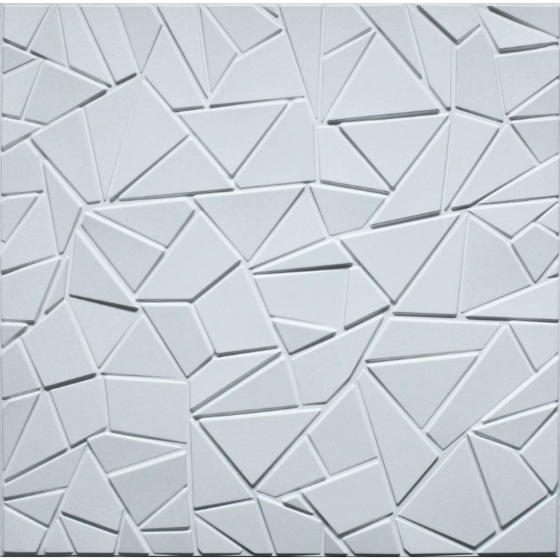 Panneau mural 3D blanc 19,7 po x 19,7 po Falkirk Ross (paquet de 5)