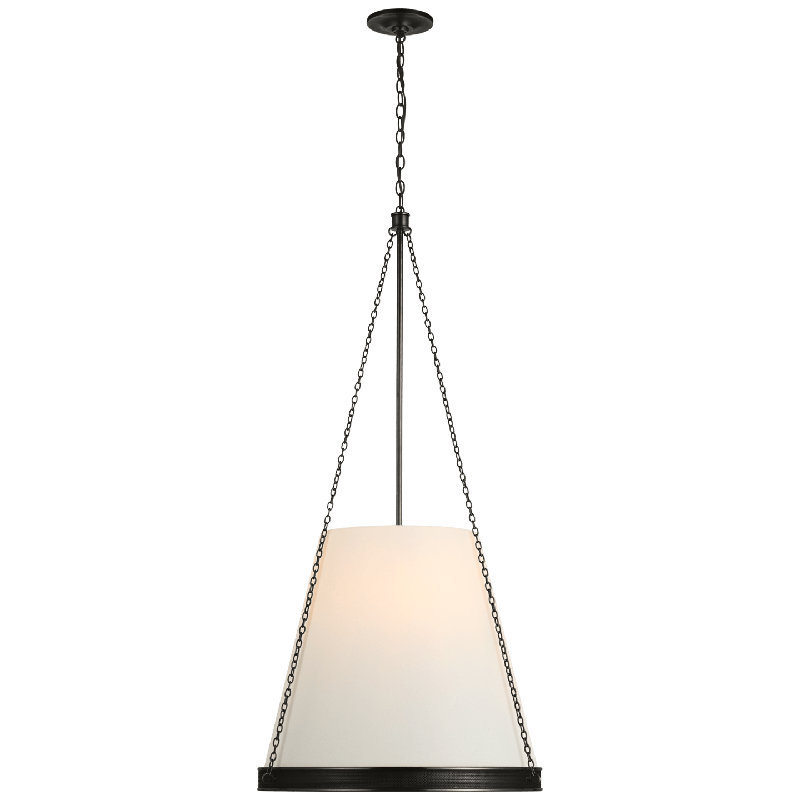 Marie Flanigan Reese 22" Pendant, Bronze, White