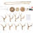 Antlers Chandelier, Pendant Light 6 Antlers Retro Country Style Deer Horn Chandelier Lighting with E12 Base, Antler Lamp Height Adjustable for Cafes, Bars, Kitchen