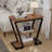 Narrow End Table, 3-tier Sofa Side Table With Storage Shelf, Wood And Metal Nightstand For Living Room Bedroom, Rustic Brown