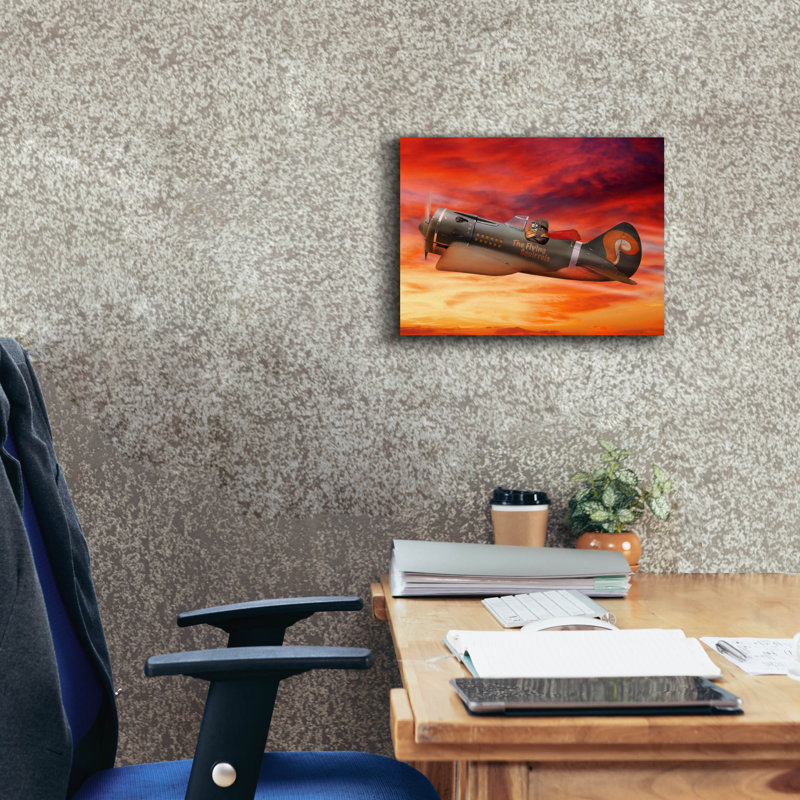  «Flying Squirrel» par John Hovenstine, art mural sur toile, 16 po x 12 po