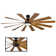Windflower 12 - Blade Windmill Smart Ceiling Fan with Wall Control and LED Light Kit Included, Works With Alexa and iOS or Android App