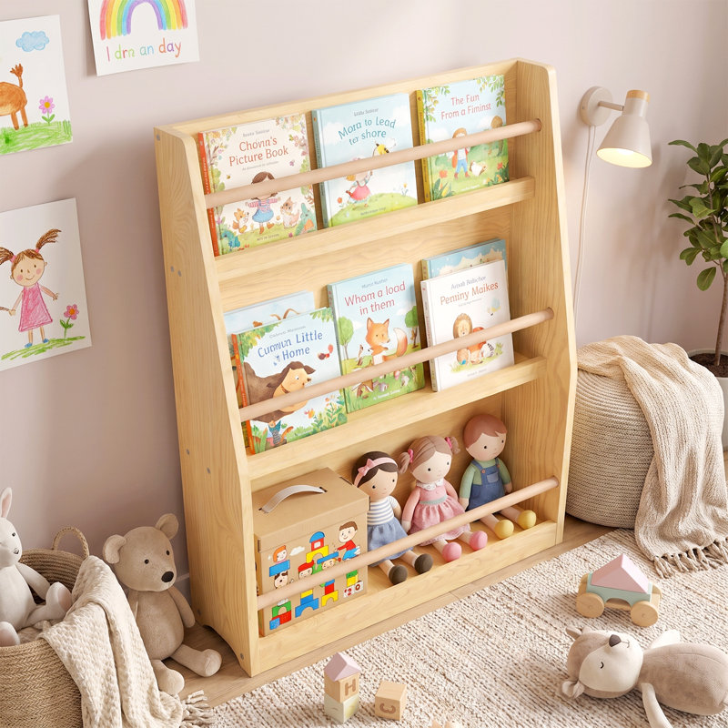 Bibliothèque pour enfants 3 niveaux, Naturel