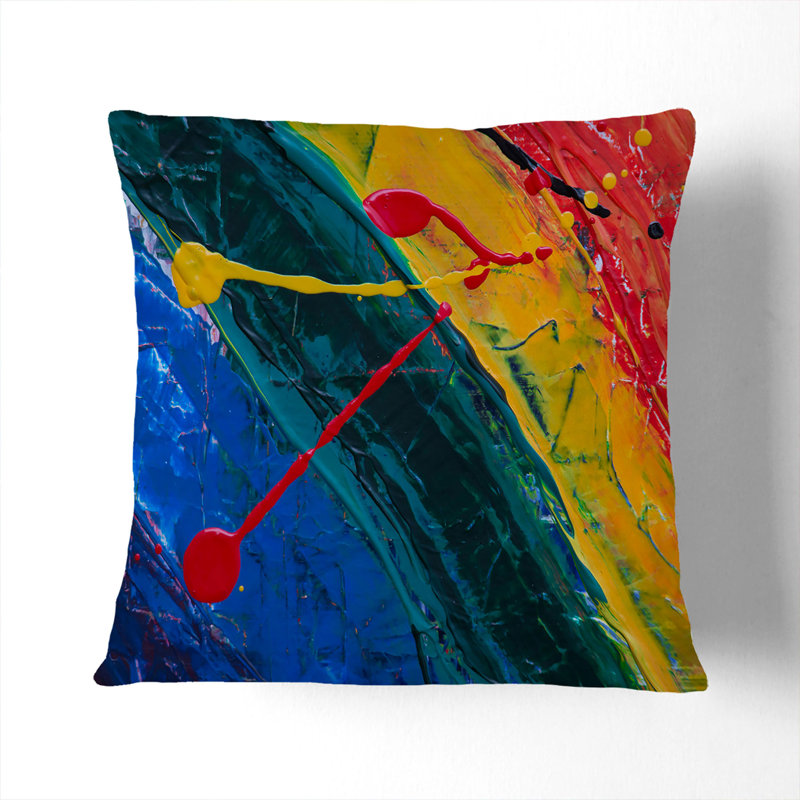 Abstract Square Throw Cushion, 40 x 40 cm