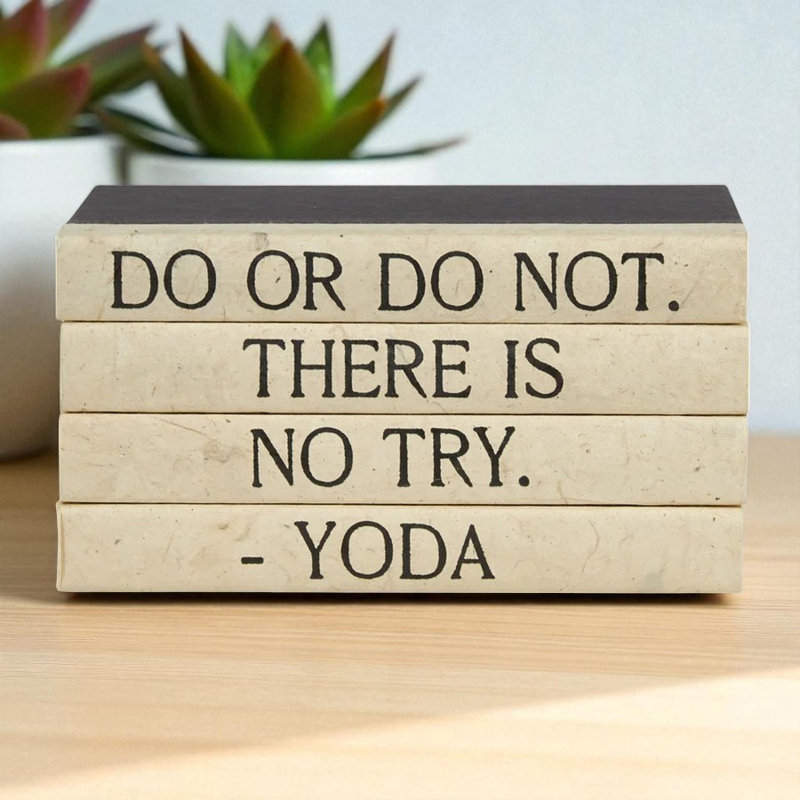Quote Entertainment Decorative Book