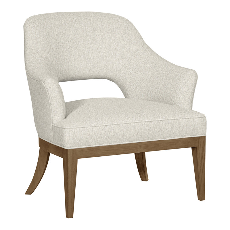 Chaise Kaley de 32,5 po Vanguard, Chenille Nompton Snow Crypton®, Hampton