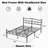 Metal Bed Frame With Headboard Queen Sized-1990209569