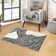 Washable Indoor Modern Abstract Area Rug Soft Low Pile Contemporary Throw Carpet Mat for Home Decor_White Black