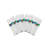 Xmas Ornaments White Rectangle Tabletop Set