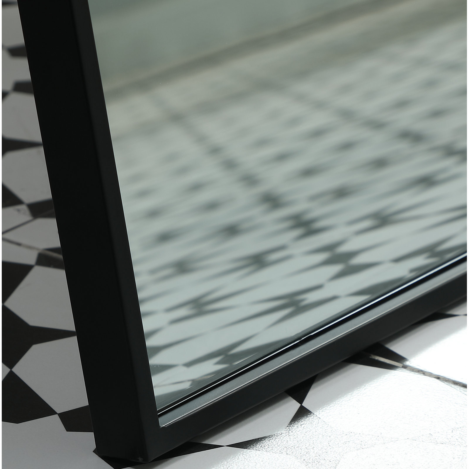 Sabine Full-Length Mirror, 72" x 30", Black