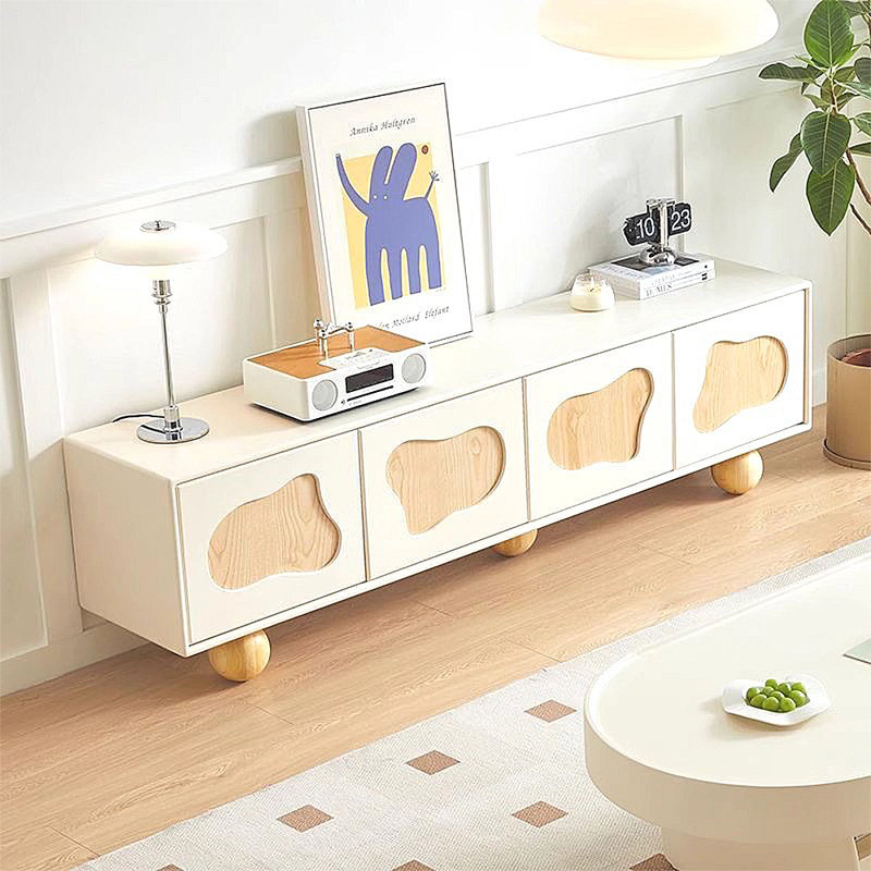 Meuble télé de style crème moderne et luxueux