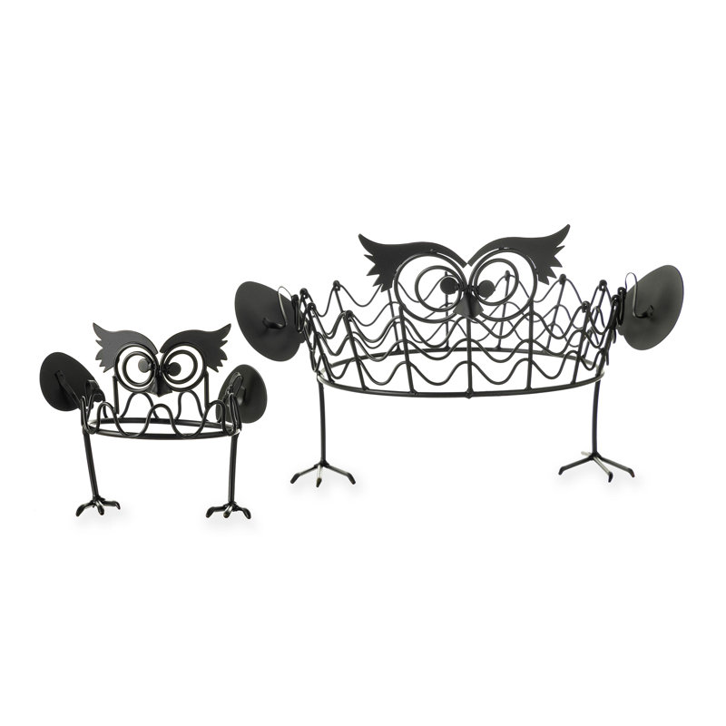 Ensemble de 2 porte-citrouilles hibou