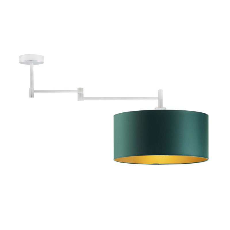 Stevie Fabric Semi Flush Mount, Green