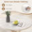 36-Inch Mid Century Modern Kitchen Table With Faux Marble Tabletop And Solid Rubber Wood Legs-1146054268