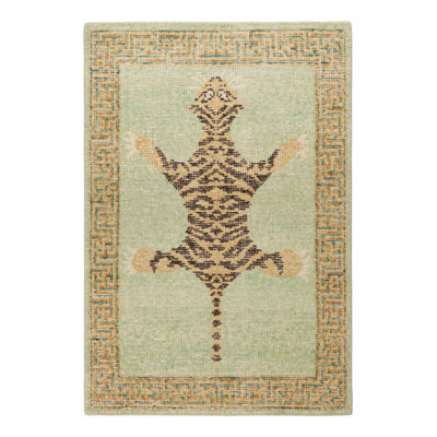 Distressed Homage Animal Print Area Rug