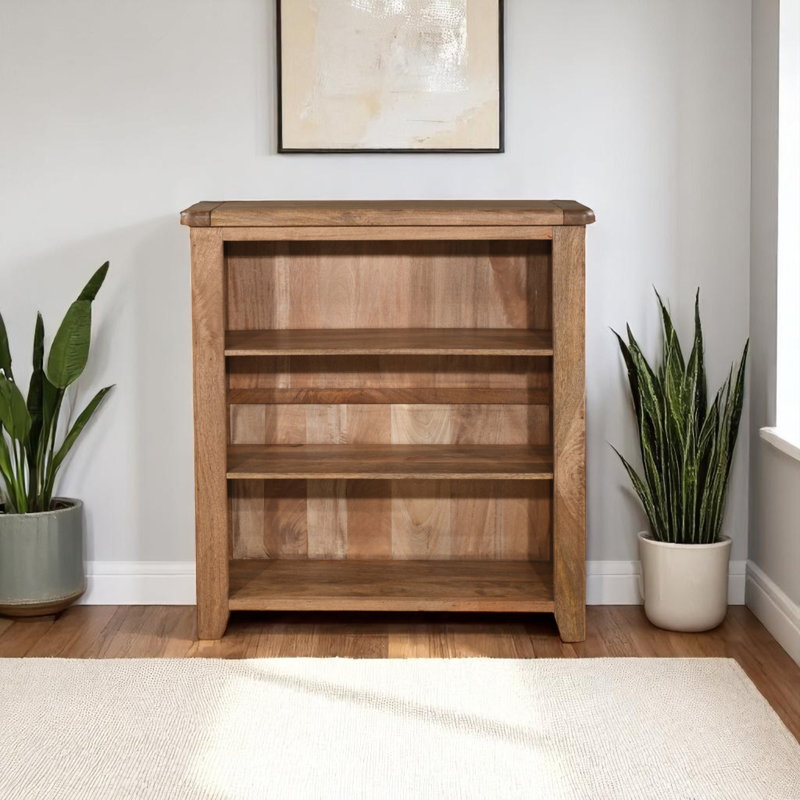 Dorchester Solid Wood Standard Bookcase, (3 Shelves) 110cm. H x 100cm. W x 32cm. D