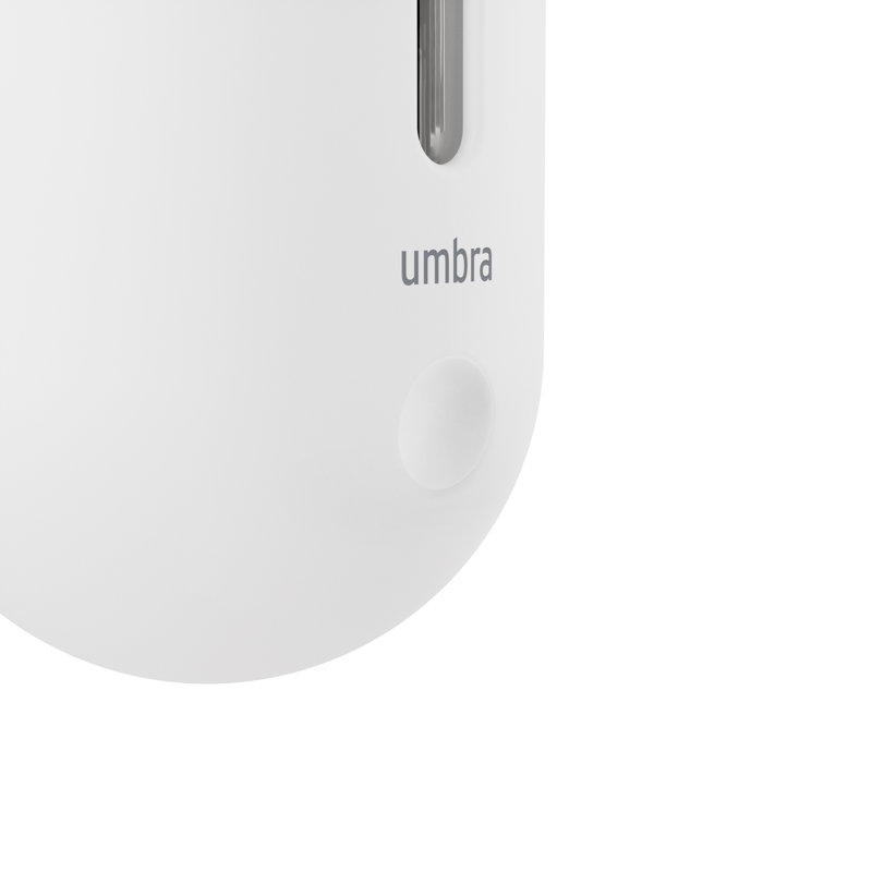 White Wall-Mounted Soft-Touch Soap Dispenser
